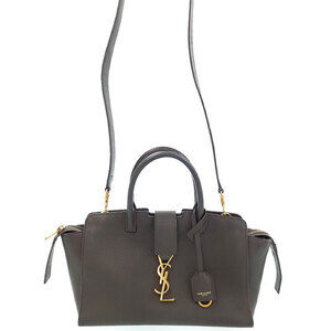 Saint Laurent Downtown YSL leather top handle 2way Crossbody bag